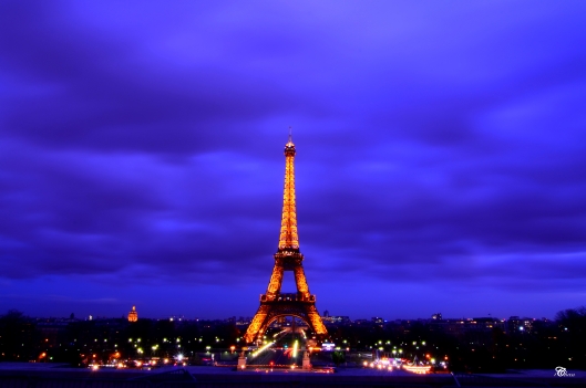Eiffel Tower by Dusk seen from Trocadero